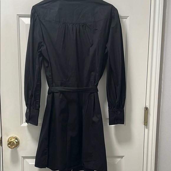 ModCloth Black Long Sleeve Mandarin Collar Shirt Dress Size 1X - Picture 5 of 15
